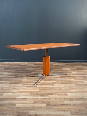 Danish Modern Teak & Steel Adjustable Table / Desk, c.1960’s