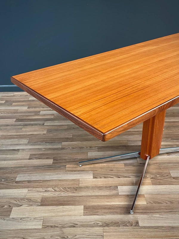 Danish Modern Teak & Steel Adjustable Table / Desk, c.1960’s