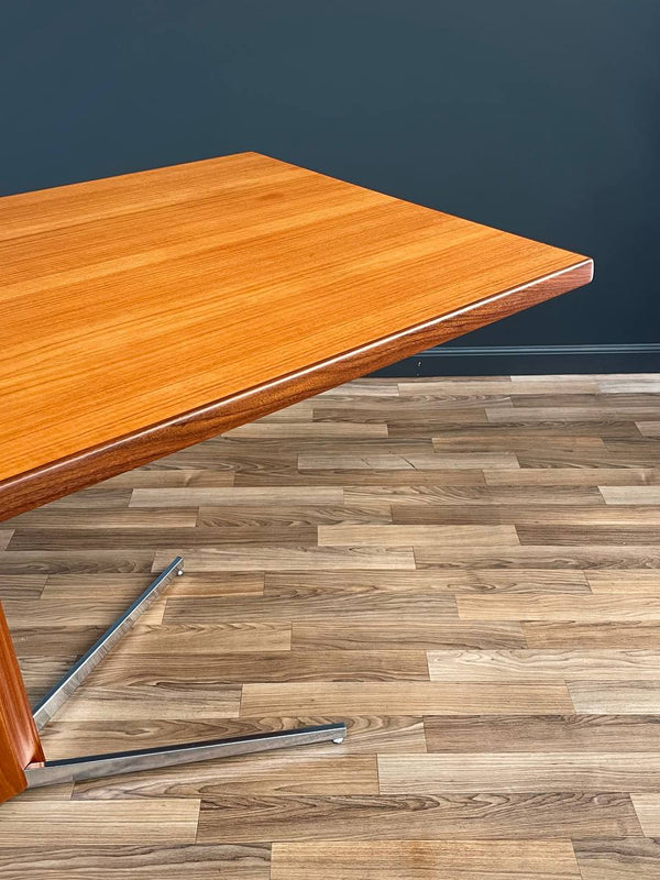 Danish Modern Teak & Steel Adjustable Table / Desk, c.1960’s