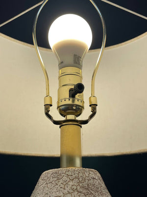 Mid-Century Modern Lava Glaze Ceramic Table Lamp, c.1960’s