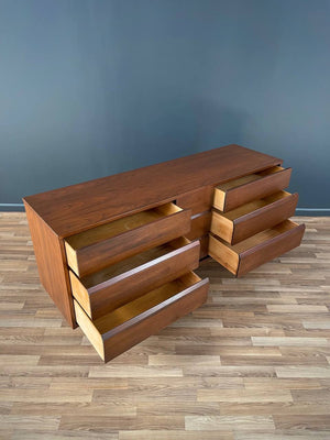 Mid-Century Modern Walnut 9-Drawer Dresser, c.1950’s