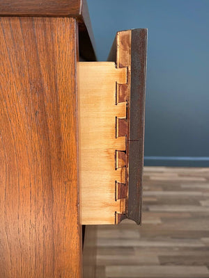 Mid-Century Modern Walnut 9-Drawer Dresser, c.1950’s