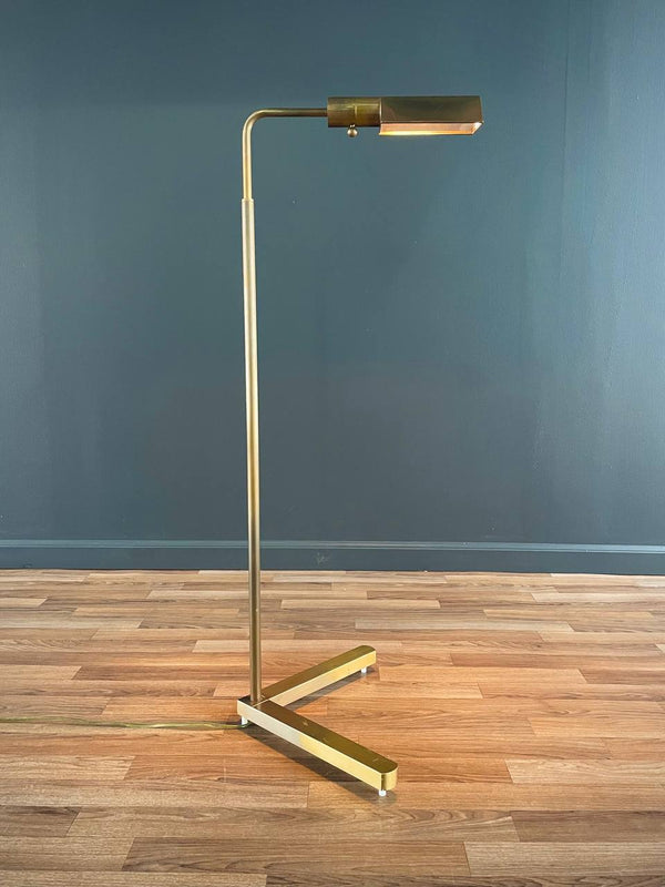 Mid-Century Modern Articulating Brass Floor Lamp by Casella, c.1970’s