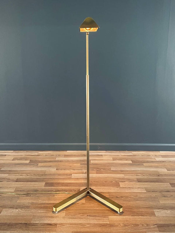 Mid-Century Modern Articulating Brass Floor Lamp by Casella, c.1970’s