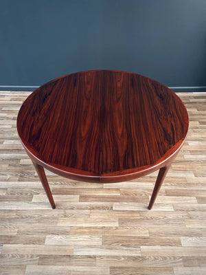 Danish Modern Large Expanding Rosewood Dining Table, c.1960’s