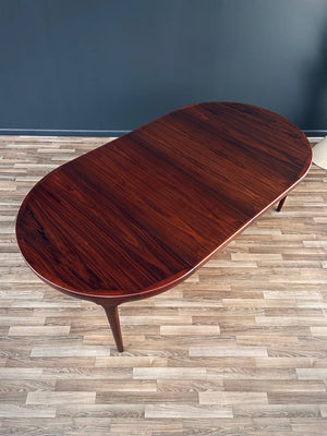 Danish Modern Large Expanding Rosewood Dining Table, c.1960’s
