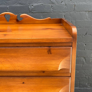 Mid-Century Modern Solid Pine Highboy Dresser, c.1960’s
