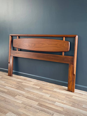 Mid-Century Modern Sculpted Walnut Headboard by Lane, c.1960’s