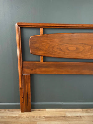 Mid-Century Modern Sculpted Walnut Headboard by Lane, c.1960’s