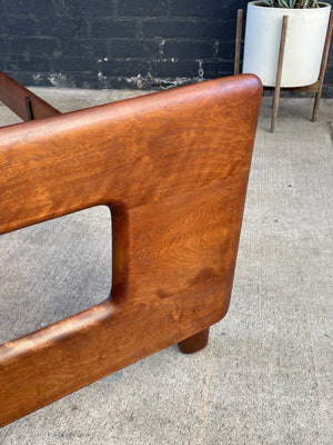 Mid-Century Modern Full-Size Bed “Dogbone” Frame by Heywood Wakefield, c.1950’s