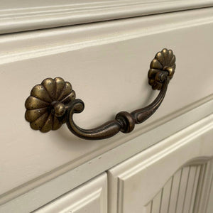 Pair of French Provincial Style Cream Painted Night Stands, c.1960’s