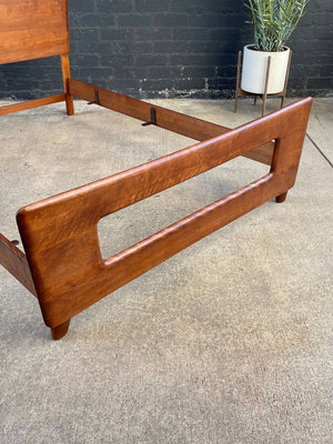 Mid-Century Modern Full-Size Bed “Dogbone” Frame by Heywood Wakefield, c.1950’s