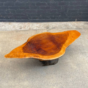 Mid-Century Modern Solid Free Form Slap Coffee Table, c.1960’s
