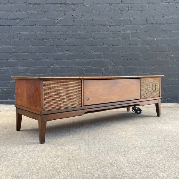 Mid-Century Modern Stereo Speaker Console Sideboard, c.1960’s