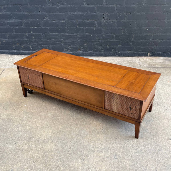 Mid-Century Modern Stereo Speaker Console Sideboard, c.1960’s