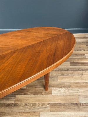 Mid-Century Modern Walnut Oval Coffee Table, c.1960’s