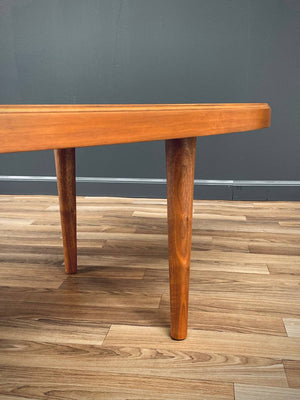 Mid-Century Modern Walnut Oval Coffee Table, c.1960’s