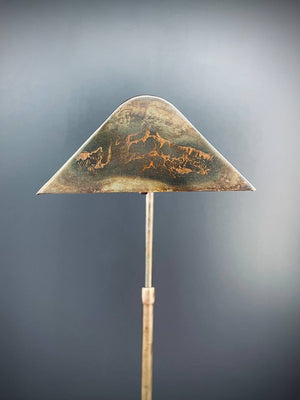 Mid-Century Modern Brass Height Adjustable & Swivel Floor Lamp by Laurel, c.1960’s