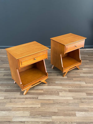 Pair of Mid-Century Modern Sculpted Night Stands, c.1960’s