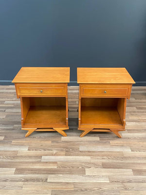 Pair of Mid-Century Modern Sculpted Night Stands, c.1960’s