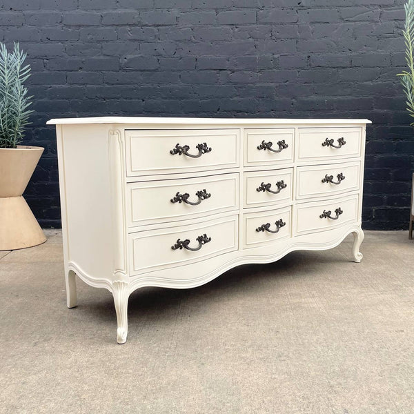 Vintage French Provincial Style Cream Painted Dresser by Drexel, c.1960’s