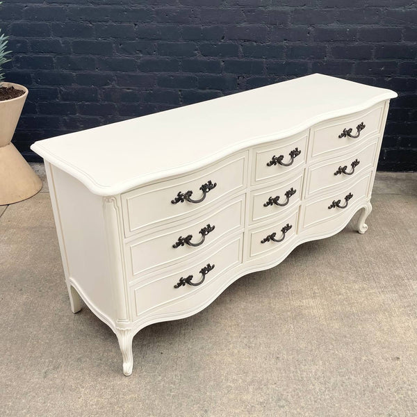 Vintage French Provincial Style Cream Painted Dresser by Drexel, c.1960’s