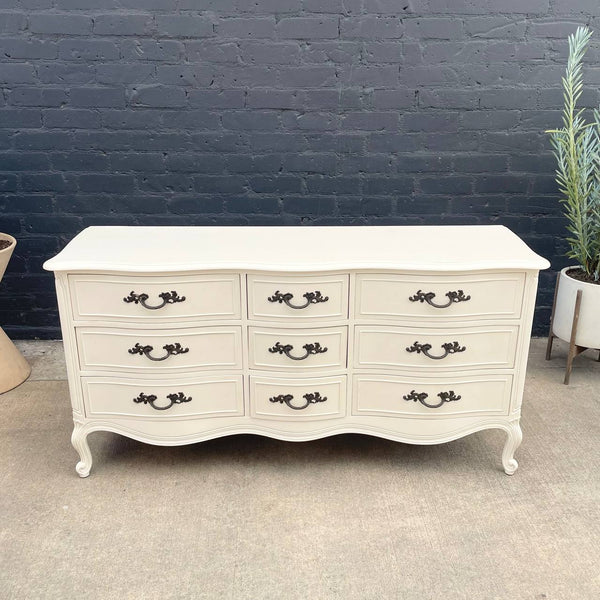 Vintage French Provincial Style Cream Painted Dresser by Drexel, c.1960’s