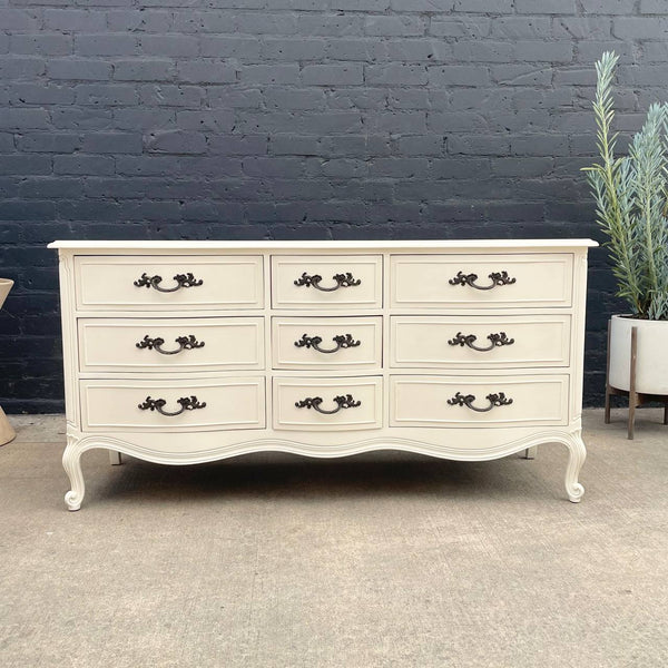 Vintage French Provincial Style Cream Painted Dresser by Drexel, c.1960’s