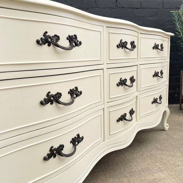 Vintage French Provincial Style Cream Painted Dresser by Drexel, c.1960’s