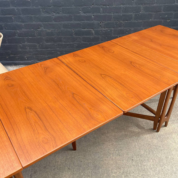 Mid-Century Danish Modern Large Expanding Teak Dining Tables, c.1960’s