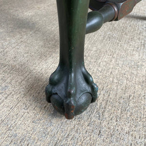 Pair of Antique Asian Style Carved Side Chairs with Claw Feet & Cane Backrest , c.1940’s
