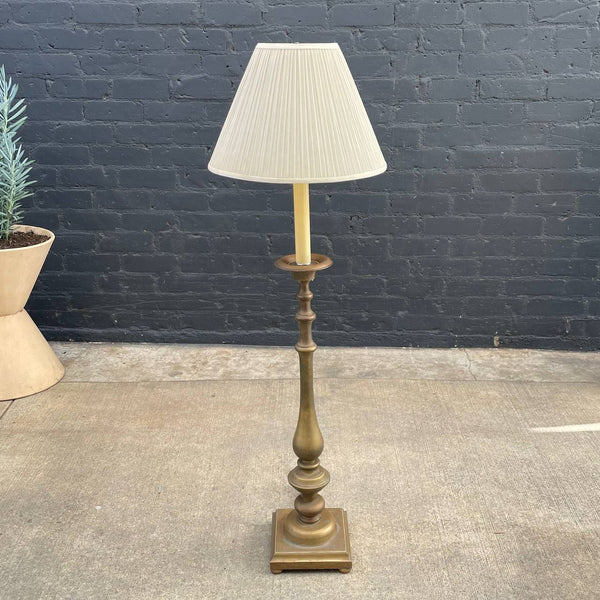 Vintage Mid-Century Brass Floor Lamp, c.1960’s