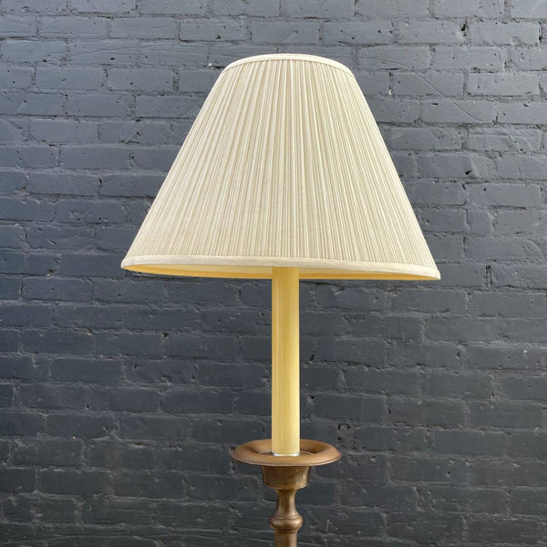 Vintage Mid-Century Brass Floor Lamp, c.1960’s