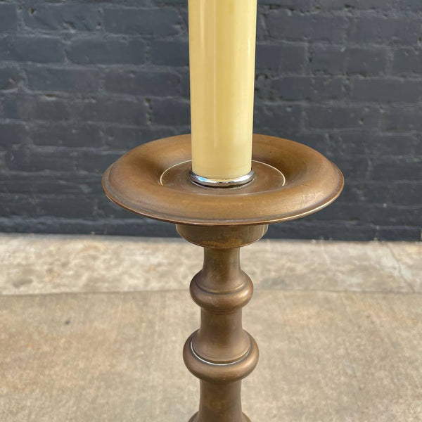 Vintage Mid-Century Brass Floor Lamp, c.1960’s