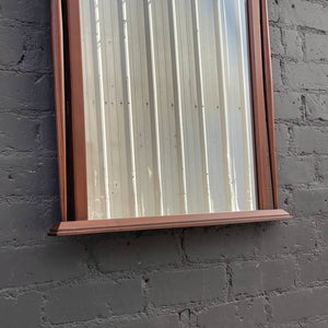 Vintage Mid-Century Modern Sculpted Walnut Mirror, c.1960’s