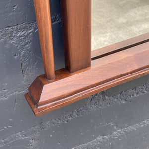 Vintage Mid-Century Modern Sculpted Walnut Mirror, c.1960’s