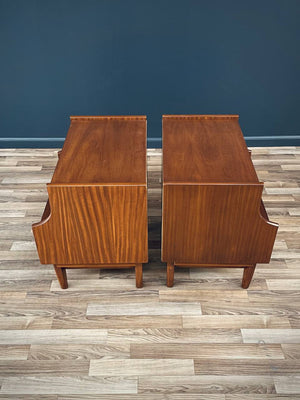 Pair of Mid-Century Modern Sculpted Night Stands by Stanley, c.1960’s