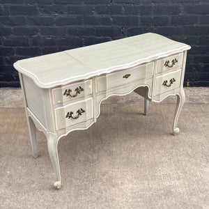 Vintage French Provincial Style Vanity Desk with Mirror, c.1960’s