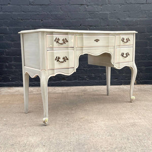 Vintage French Provincial Style Vanity Desk with Mirror, c.1960’s