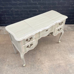Vintage French Provincial Style Vanity Desk with Mirror, c.1960’s