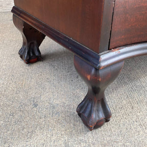 American Antique Federal Style Mahogany display Cabinet and Drop-Down Desk, c.1950’s