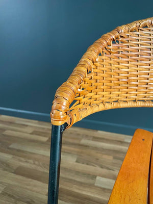 Mid-Century Modern Arthur Umanoff Cane Tri-Leg Chair, c.1950’s