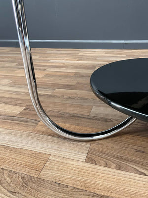 Mid-Century Bauhaus Lacquer & Chrome Coffee Table, c.1940’s