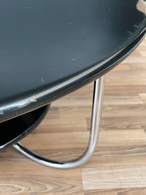 Mid-Century Bauhaus Lacquer & Chrome Coffee Table, c.1940’s