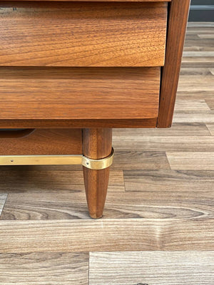 Mid-Century Modern Walnut Highboy Dresser by Merton Gershun, c.1950’s