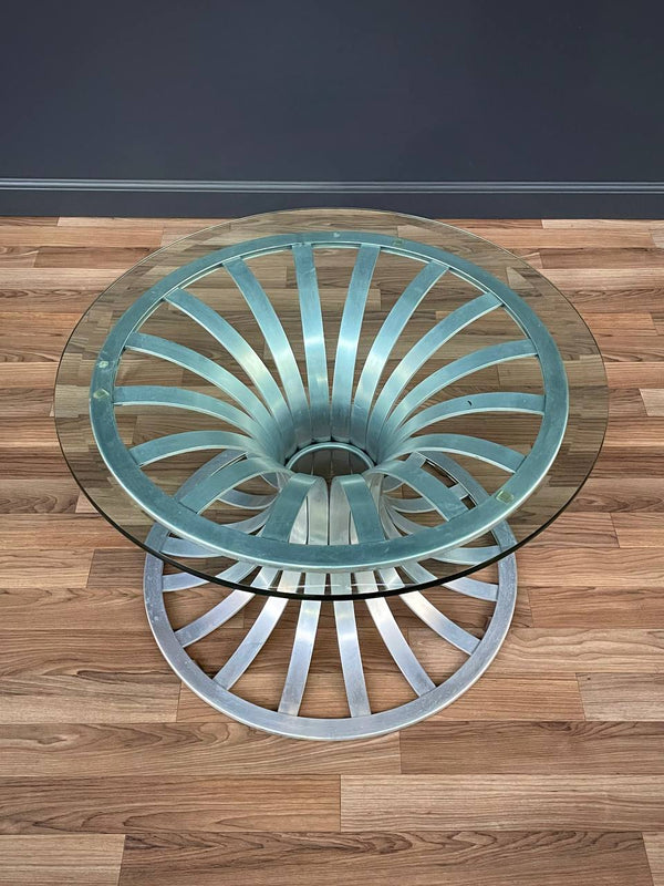 Mid-Century Modern Aluminum Side Table by Russell Woodard, c.1950’s