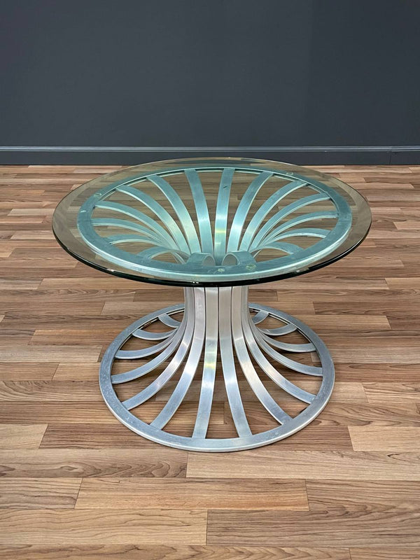 Mid-Century Modern Aluminum Side Table by Russell Woodard, c.1950’s