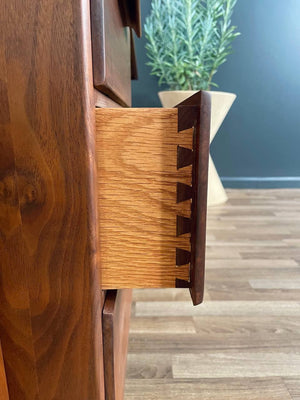 Mid-Century Modern Sculpted Walnut Executive Desk by Jens Risom, c.1960’s