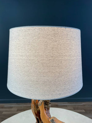 Vintage Farmhouse Live Edge Root Table Lamp, c.1960’s