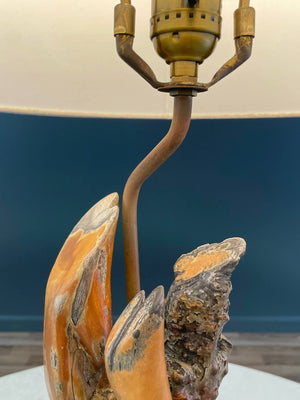 Vintage Farmhouse Live Edge Root Table Lamp, c.1960’s